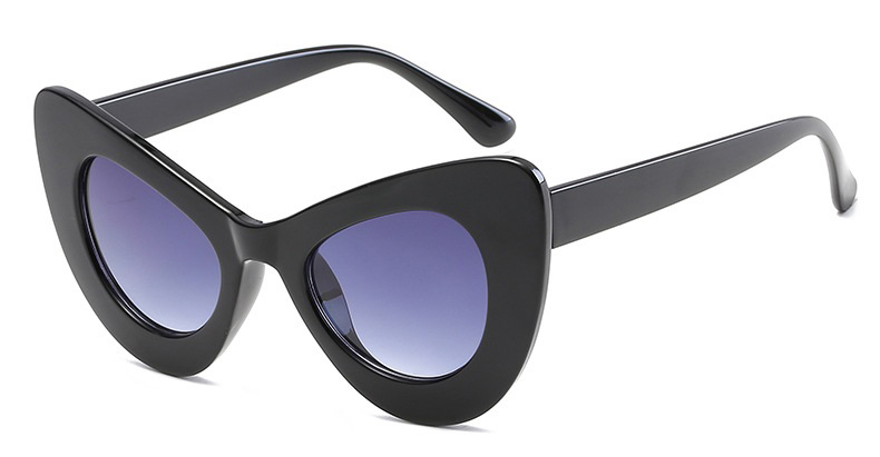 Ochelari de soare dama Butterfly Oversized - Negru-